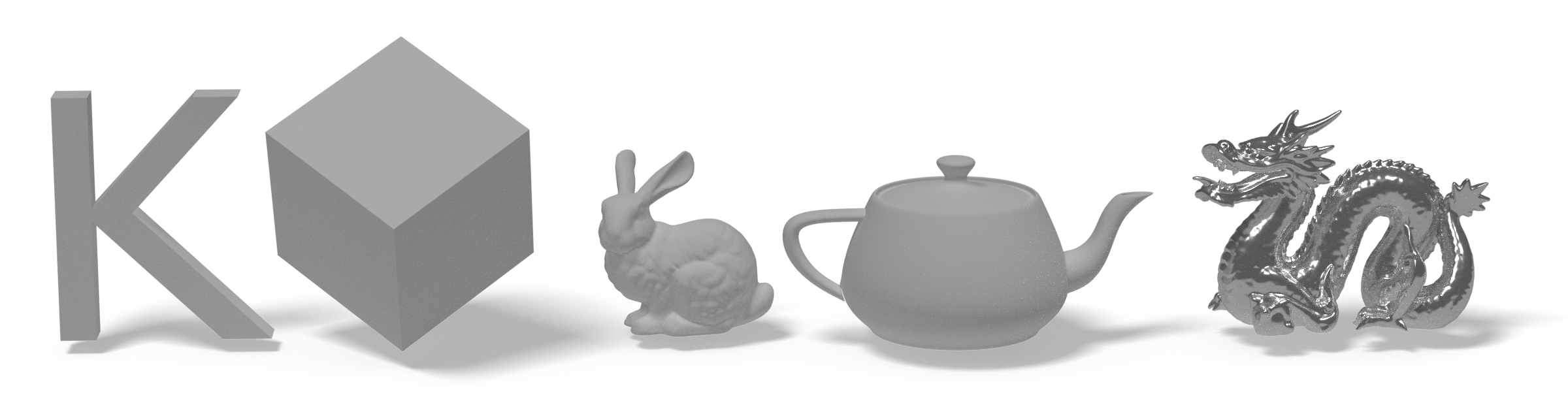 Some objects of the geometry dataset